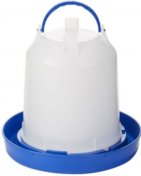 Double-Tuf Poultry Waterer – Plastic Blue 2.5 Gallon