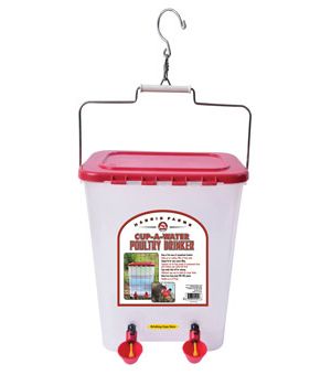 Cup-A-Water Poultry Drinker – 4 Gallon