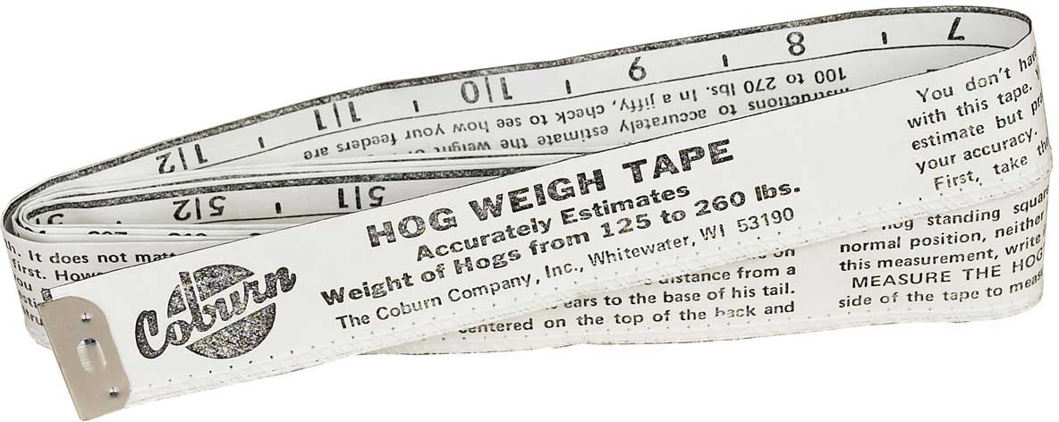 Hog Weight Tape
